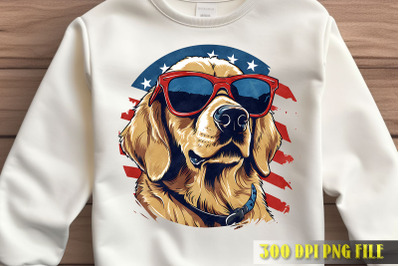 Patriotic Pooch with Shades