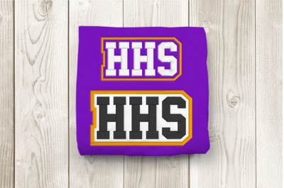 HHS High School Initials | Embroidery