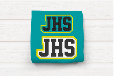 JHS High School Initials | Embroidery
