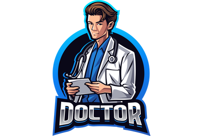 Doctor esport mascot logo design