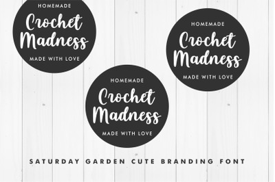 Saturday Garden - Cute Branding Font
