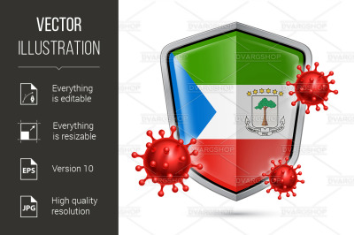 Shield Icon of Equatorial Guinea