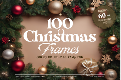 100 Christmas Frames 4K (+60 bonus HD)
