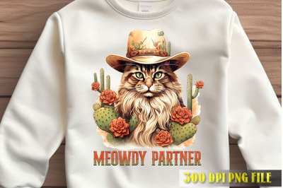 Meowdy Partner Western Cat