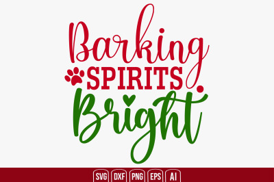 Barking Spirits Bright svg cut file