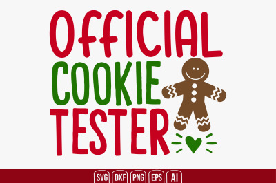 Official Cookie Tester svg cut file