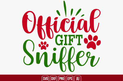 Official Gift Sniffer svg cut file