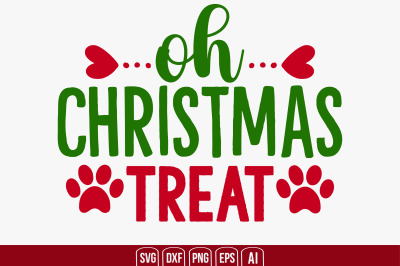 Oh Christmas Treat svg cut file