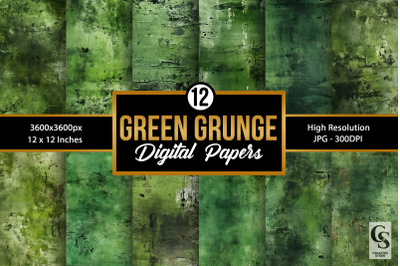 Green Grunge Seamless Backgrounds