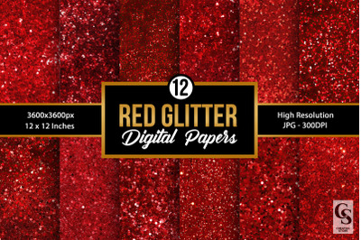 Red Glitter Seamless Backgrounds