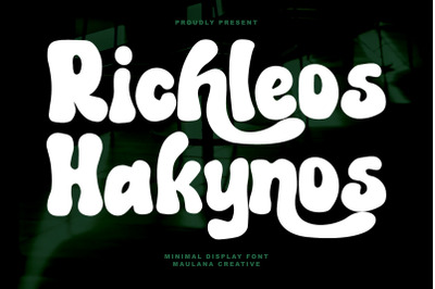 Richleos Hakynos Display Font
