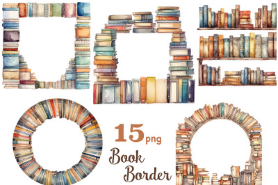 Book Border Clip Art | Reading Clipart