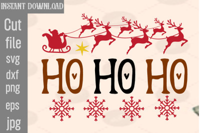 Ho Ho Ho SVG cut file,Christmas SVG Design, Christmas Tree Bundle, Chr