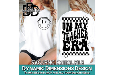 In My Teacher Era Svg&2C; Funny Teacher Tee Custom Name Teacher Svg&2C; Back