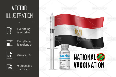 Immunization Icon of Egypt