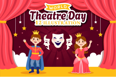 12 World Theatre Day Illustration