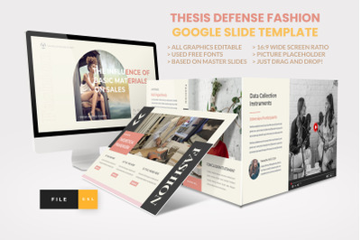 Thesis Defense Fashion Google Slide Template