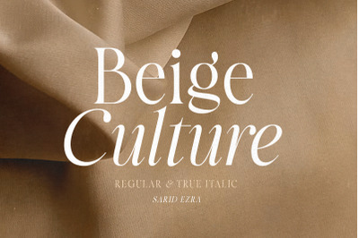 Beige Culture - Luxury Serif