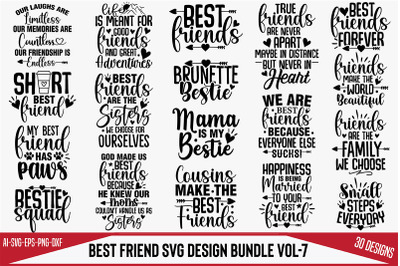 Best Friend SVG Design Bundle