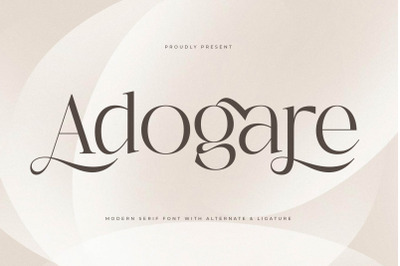 Adogare - Modern Serif Font