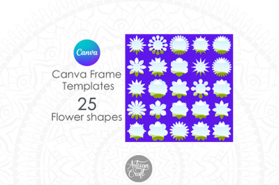 Canva Flower Frame&2C; Canva Templates