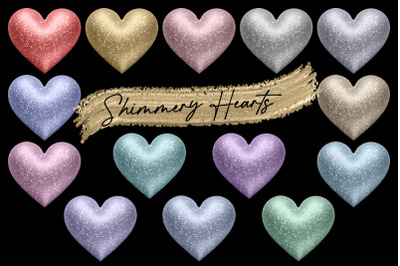 Shimmery Hearts