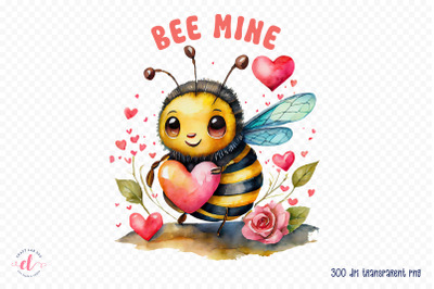Bee Mine - Valentine&#039;s Day Sublimation