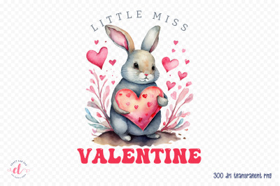 Little Miss Valentine PNG Sublimation