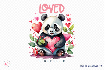 Loved &amp; Blessed - Valentine&#039;s Day Sublimation