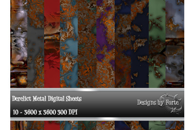 Derelict Metal Seamless Paper Textures