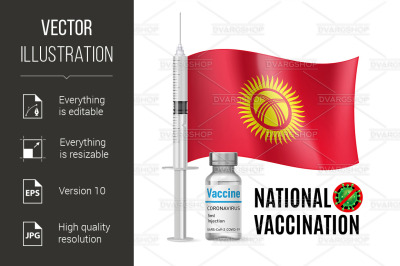 Immunization Icon of Kyrgyzstan