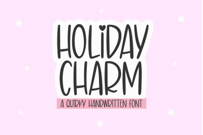 Holiday Charm - Cute Handwritten Font