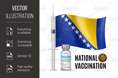 Immunization Icon of Bosnia and Herzegovina