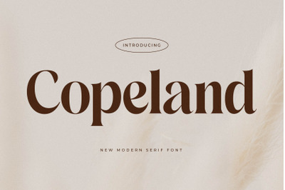 Copeland - New Modern Serif Font