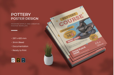 Pottery Course - Poster
