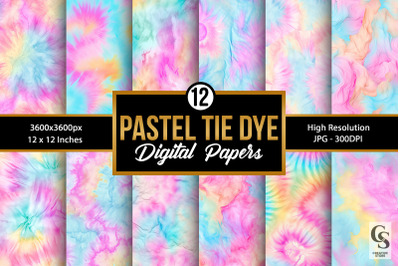 Pastel Tie Dye Seamless Patterns