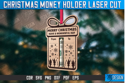 Christmas Money Holder Laser Cut | Gift Design | CNC File