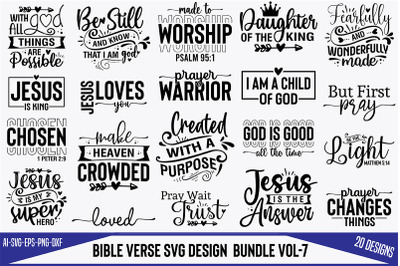 Bible Verse SVG design  Bundle-