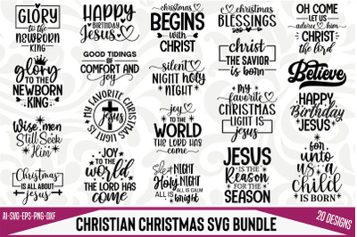 Christian Christmas Svg Bundle
