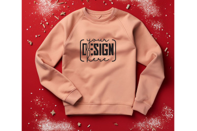 Christmas Women Sand Sweatshirt Mockups , Girls Mockups, Digital Downl