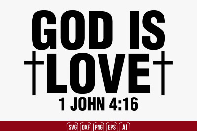 God is Love svg cut file