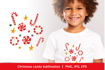 Christmas candy Sublimation