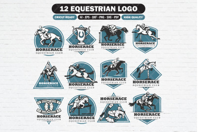 Equestrian SVG logo bundle