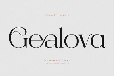 Gealova - Modern Serif Font