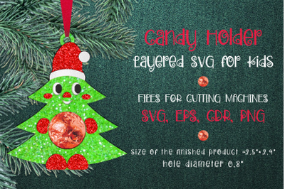 Fir Tree | Christmas Ornament | Candy Holder | Paper Craft Template SV
