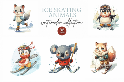 Ice Skating Animals