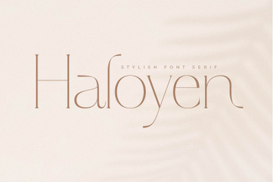 Haloyen - Stylish Font Serif