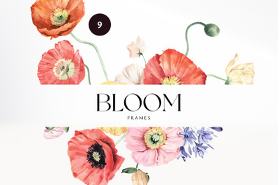 Bloom Watercolor Frames