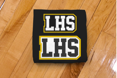 LHS High School Initials | Embroidery