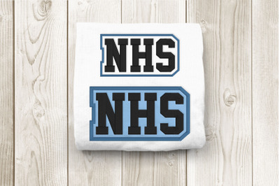 NHS High School Initials | Embroidery